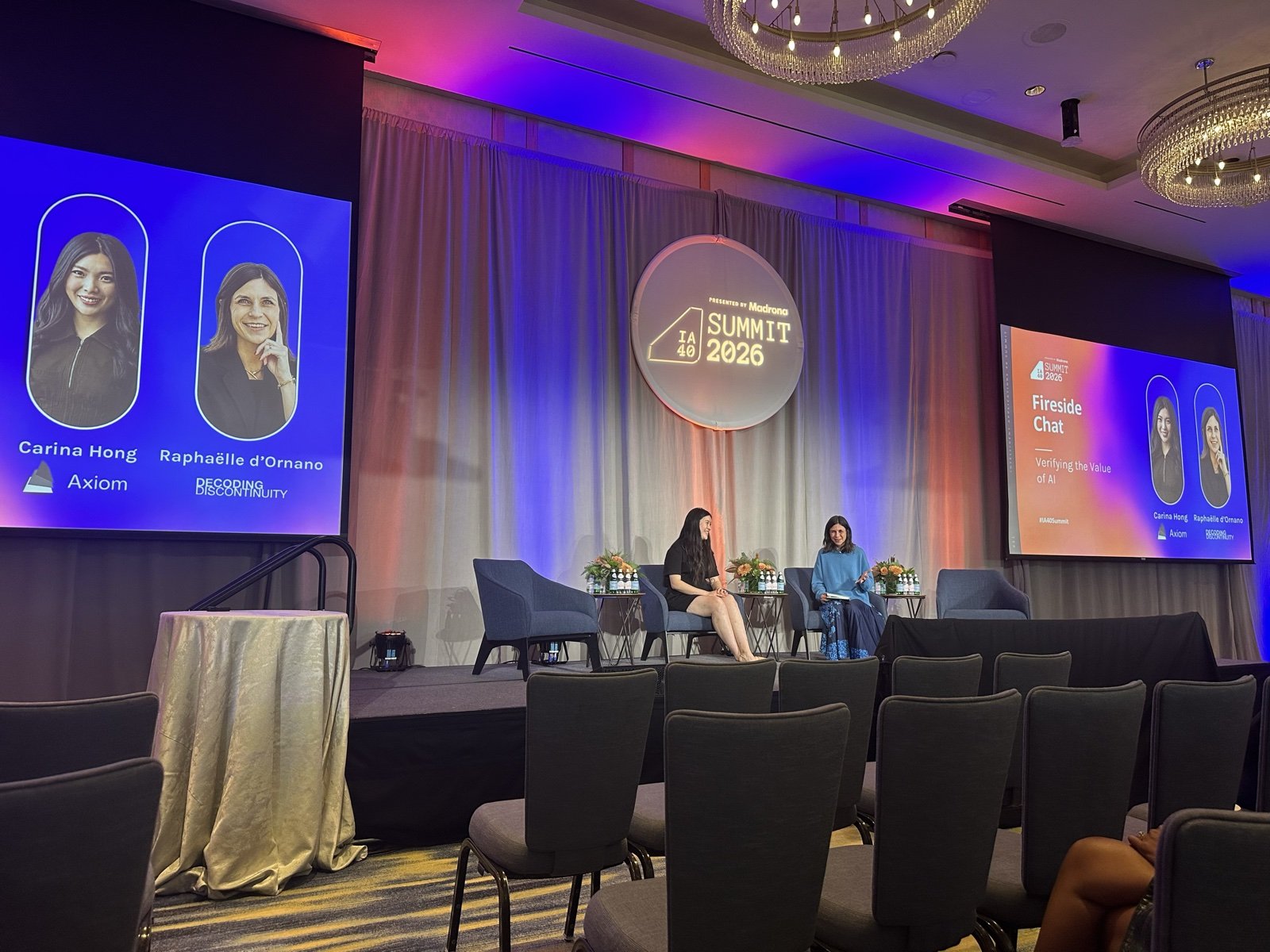 Fireside chat on the main stage