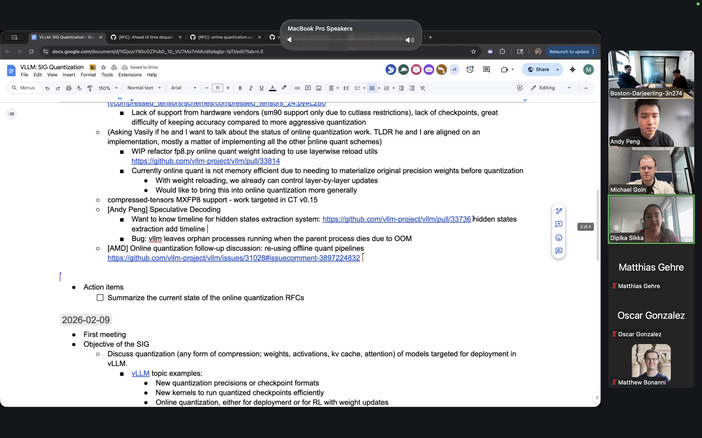 vLLM SIG Model Acceleration inaugural meeting recording — Feb 16, 2026