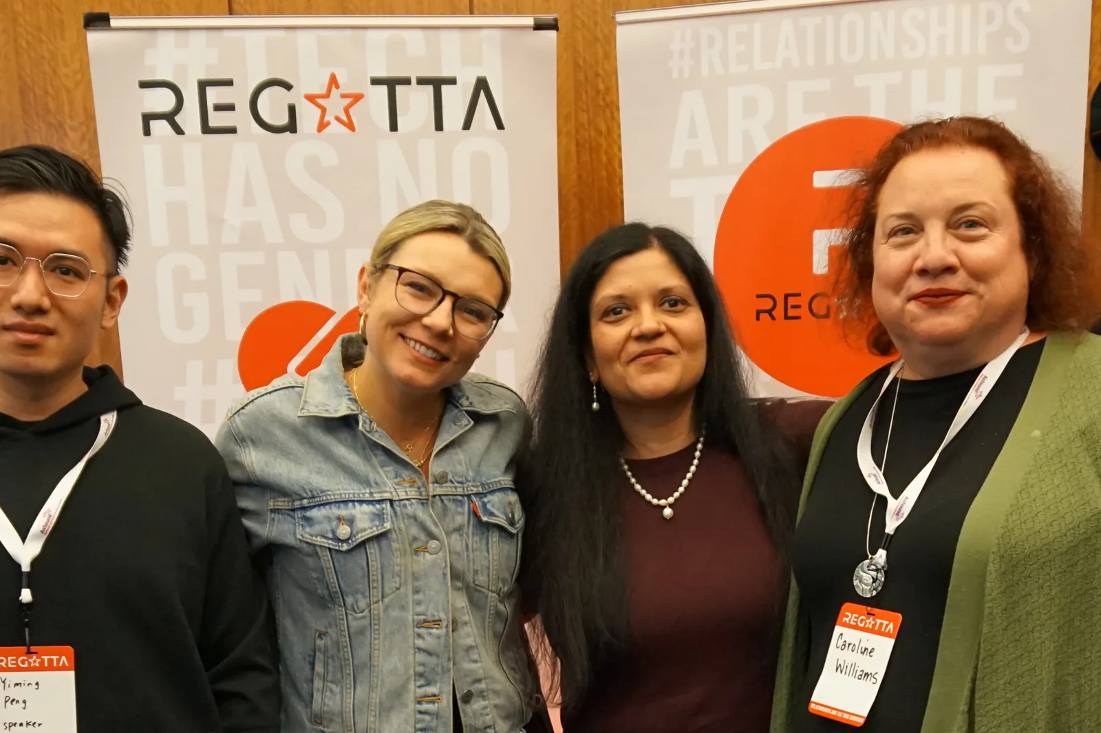 The Myth-Busting Tech Trends panel at the Seattle Women in Tech Regatta 2023.