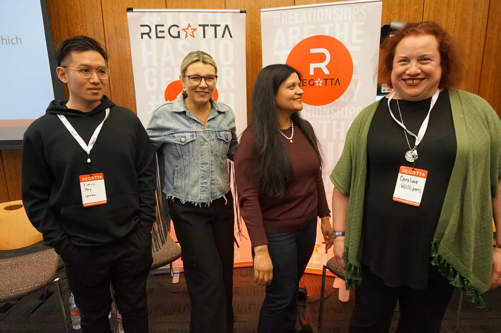 The Myth-Busting Tech Trends panel at the Seattle Women in Tech Regatta 2023.