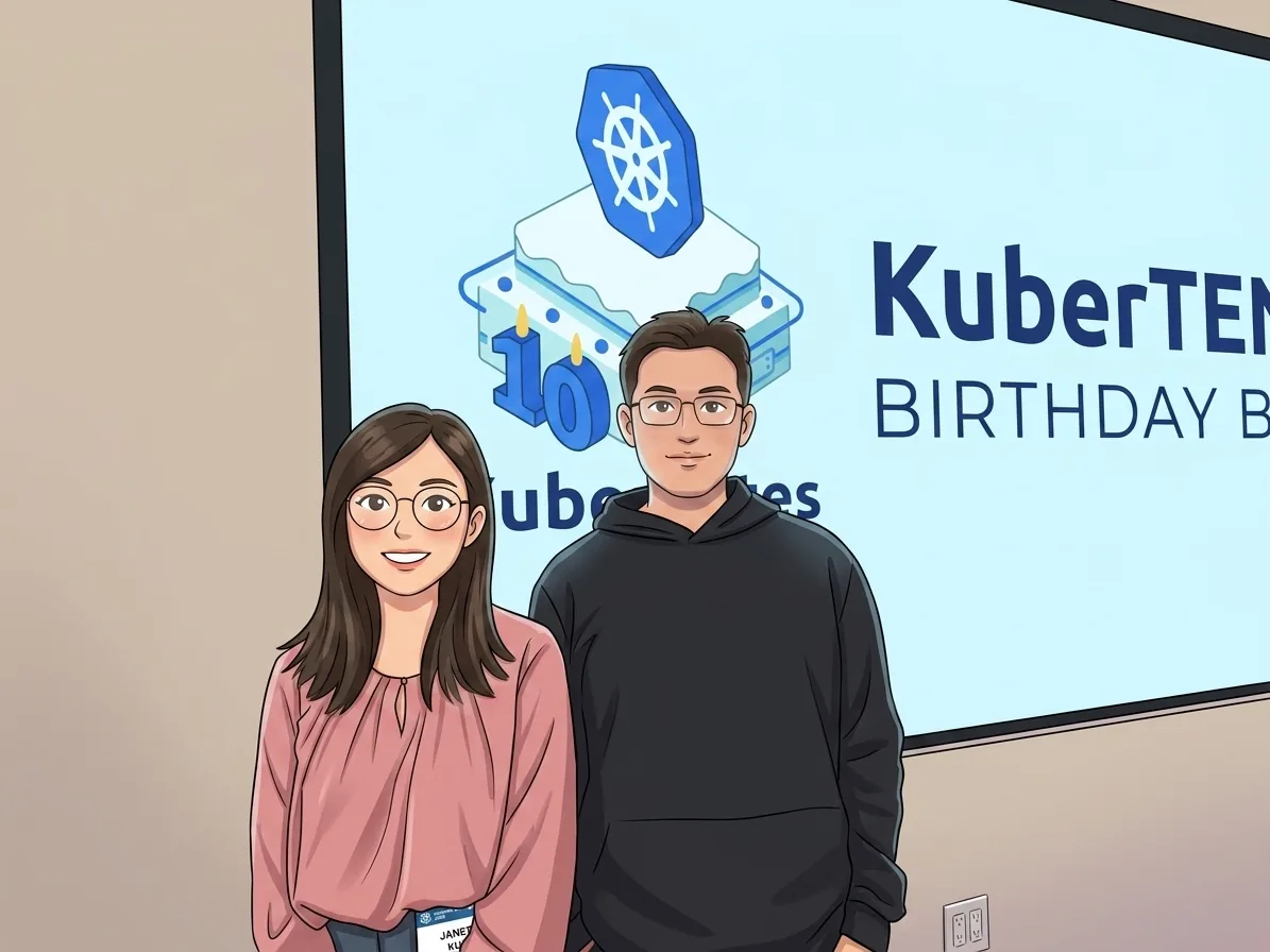 KuberTENes Birthday Bash, ten years of Kubernetes, at Google's Bay View office in Mountain View, 6 June 2024.