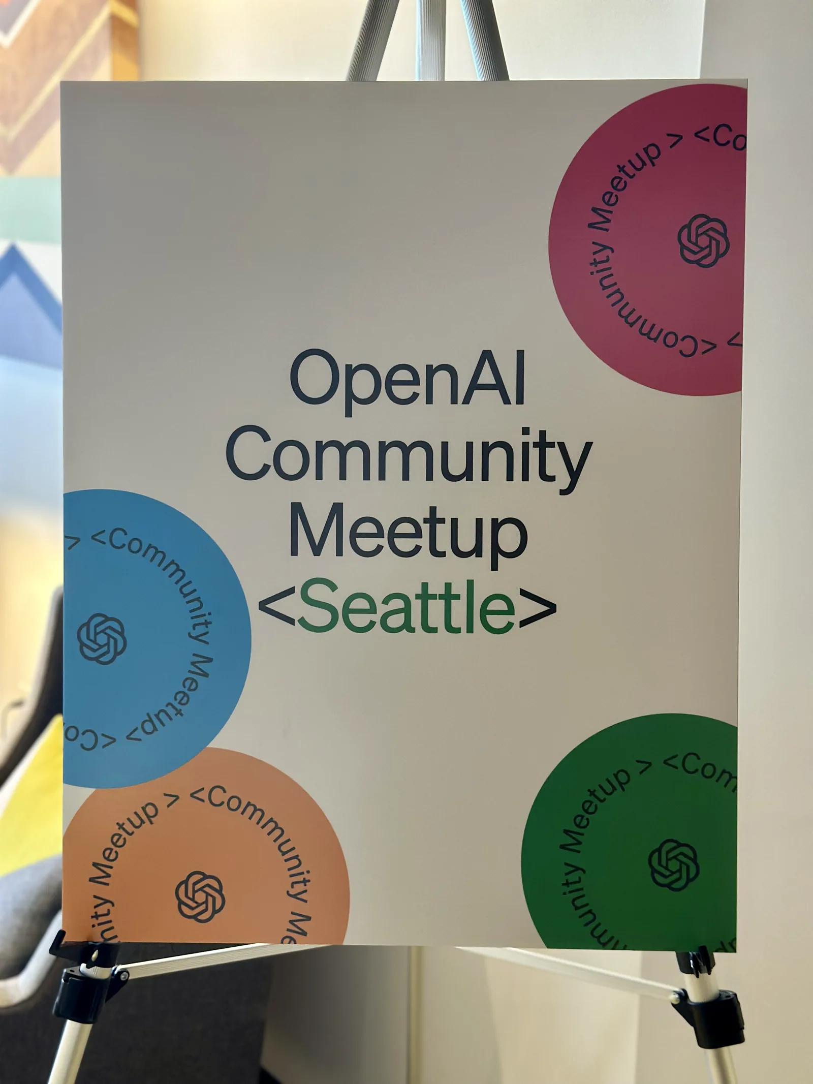 OpenAI Community Meetup Seattle at Madrona Venture Group, DocuSign Tower, 1 August 2024.