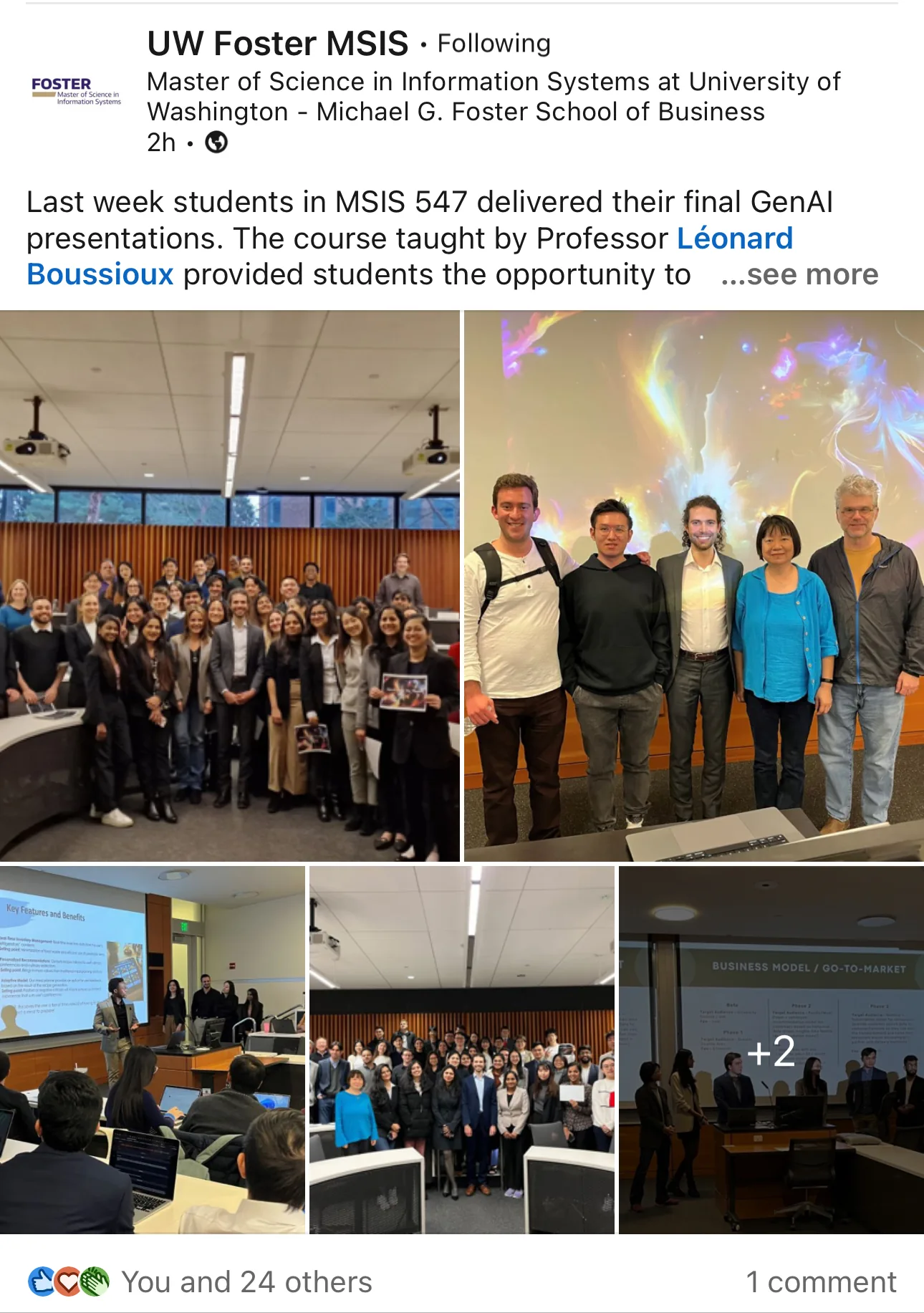 Guest lecture for MSIS 547 at the University of Washington, 2 March 2024.