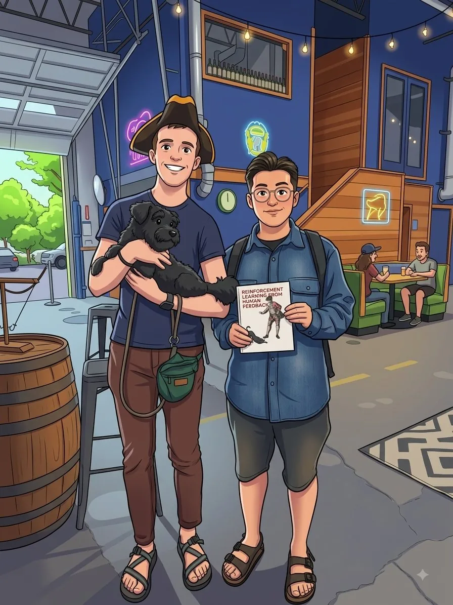 The RLHF Book Launch for Nathan Lambert's Reinforcement Learning from Human Feedback, Fremont Brewing's Urban Beer Garden, Seattle, 10 August 2026.