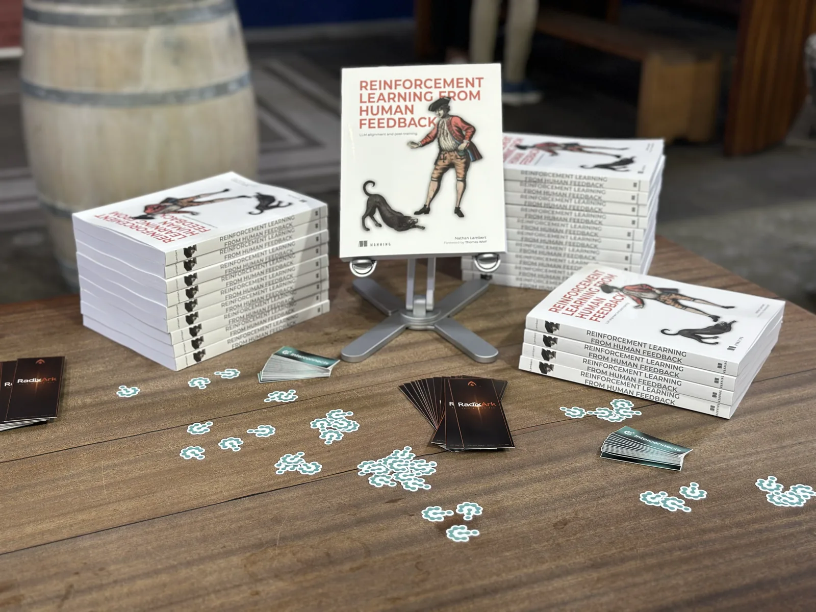 The RLHF Book Launch for Nathan Lambert's Reinforcement Learning from Human Feedback, Fremont Brewing's Urban Beer Garden, Seattle, 10 August 2026.