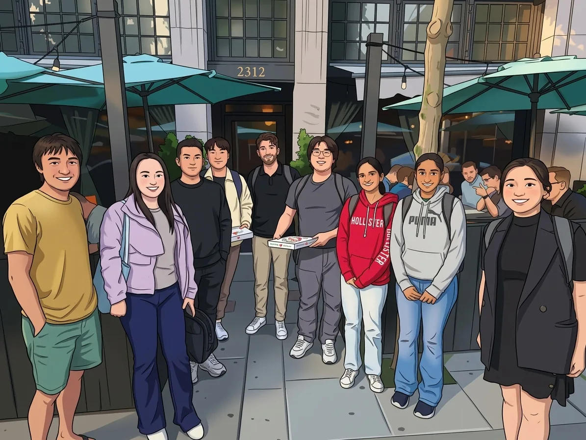 Happy hour between the Anthropic and Amazon Bedrock teams, 2024.